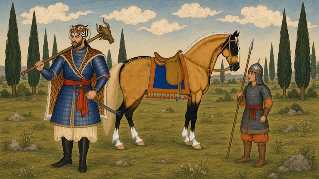 Concept art: Rostam and Sohrab